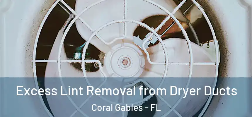 Excess Lint Removal from Dryer Ducts Coral Gables - FL